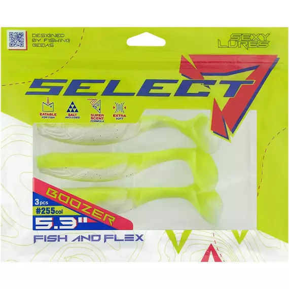 Силікон Select Boozer SE 5.3" #255 (3 шт / уп), фото , изображение 2